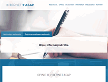 Tablet Screenshot of internetasap.pl